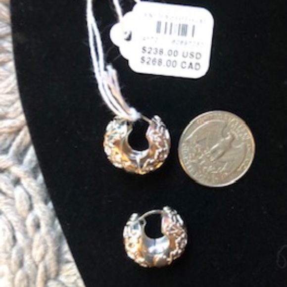 *HOST PICK* Baroque Huggie Hoop Earrings *NEW* - Picture 2 of 6